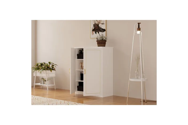 Ilena Skoskab 70 cm - Mat Hvid - Opbevaring - Skoopbevaring - Skoskab