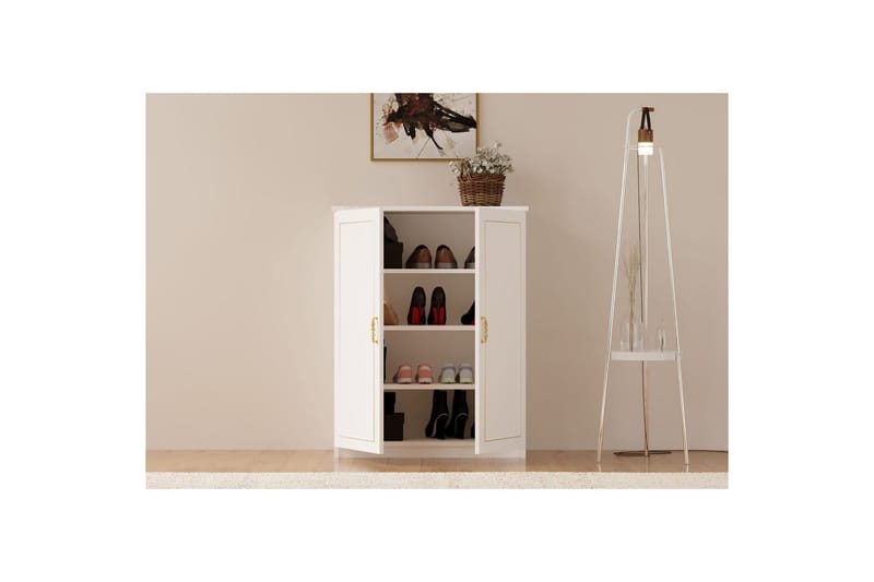 Ilena Skoskab 70 cm - Mat Hvid - Opbevaring - Skoopbevaring - Skoskab