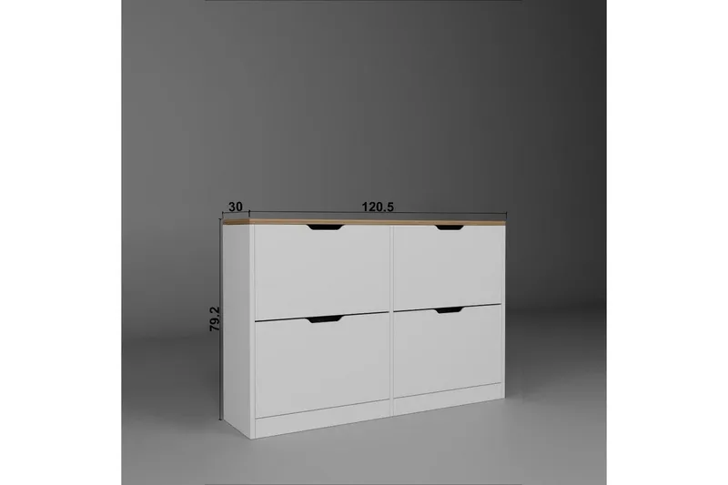 Kiichi Skoskab 120,5 cm, Valnød