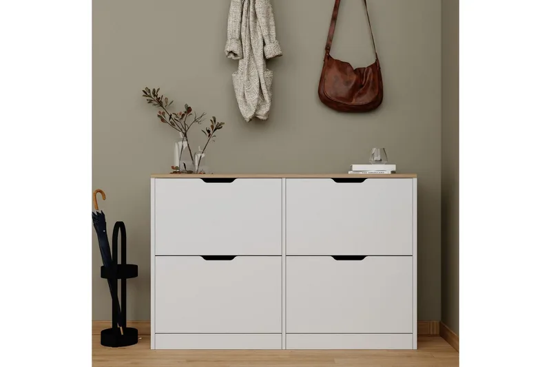 Kiichi Skoskab 120,5 cm - Valnød - Opbevaring - Skoopbevaring - Skoskab