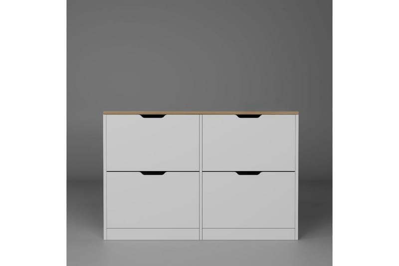 Kiichi Skoskab 120,5 cm - Valnød - Opbevaring - Skoopbevaring