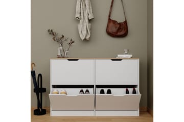 Kiichi Skoskab 120,5 cm - Valnød - Opbevaring - Skoopbevaring