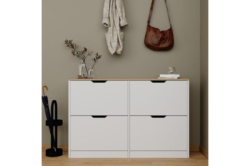 Kiichi Skoskab 120,5 cm - Valnød - Opbevaring - Skoopbevaring - Skoskab