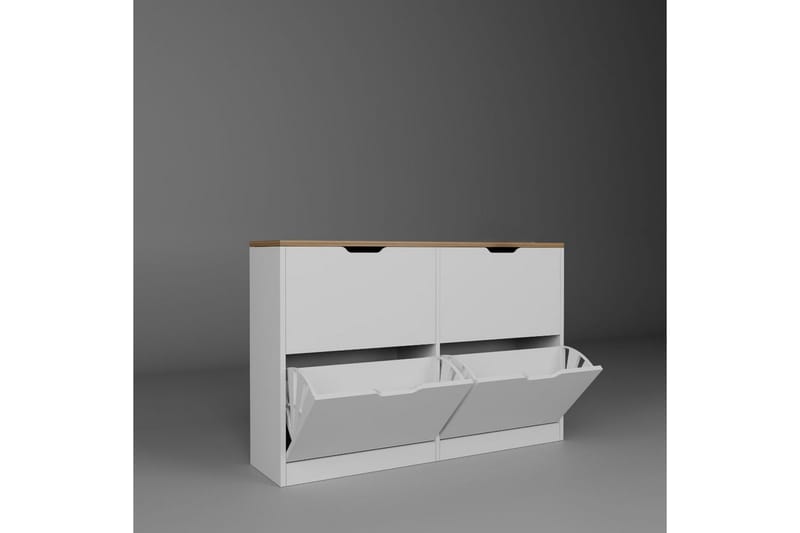 Kiichi Skoskab 120,5 cm - Valnød - Opbevaring - Skoopbevaring - Skoskab