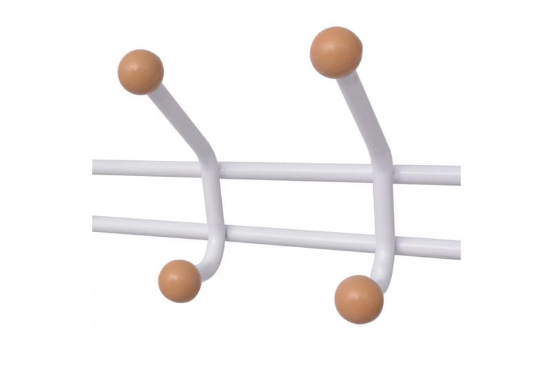 Knagerække Med Skoopbevaring 68X32X182,5 Cm Hvid - Hvid - Opbevaring - Skoopbevaring