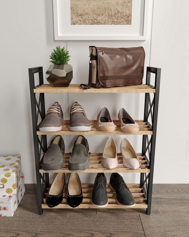 Lekora Multifunktionshylde 64 cm - Sort - Opbevaring - Skoopbevaring