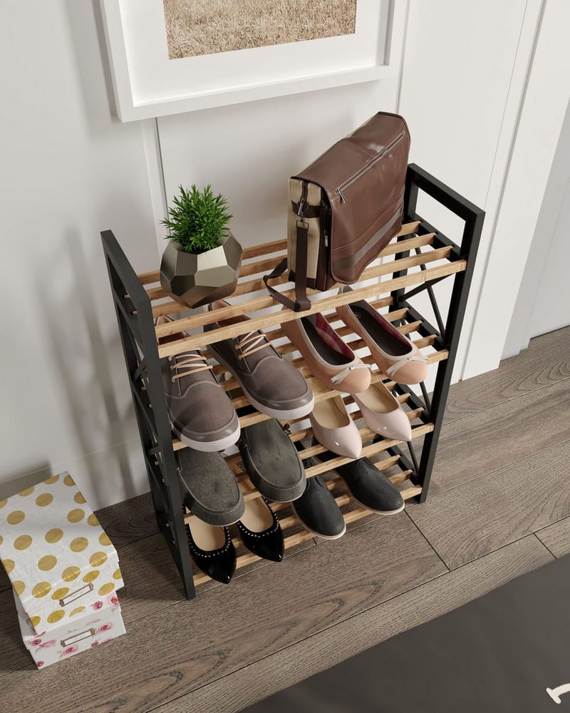 Lekora Multifunktionshylde 64 cm - Sort - Opbevaring - Skoopbevaring