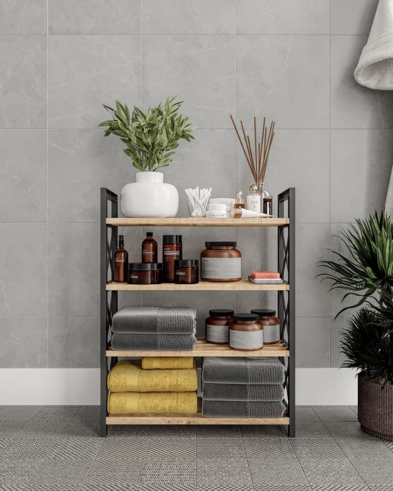 Lekora Multifunktionshylde 64 cm - Sort - Opbevaring - Skoopbevaring