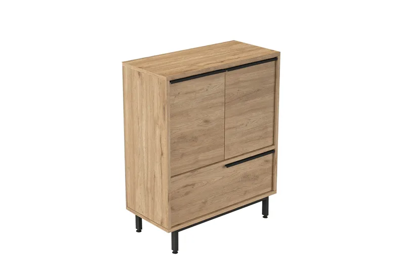 Liyakat Skoskab 74,8 cm - Valnød finér - Opbevaring - Skoopbevaring - Skoskab