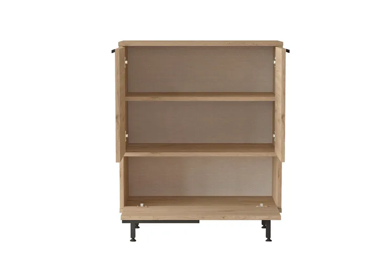 Liyakat Skoskab 74,8 cm - Valnød finér - Opbevaring - Skoopbevaring - Skoskab