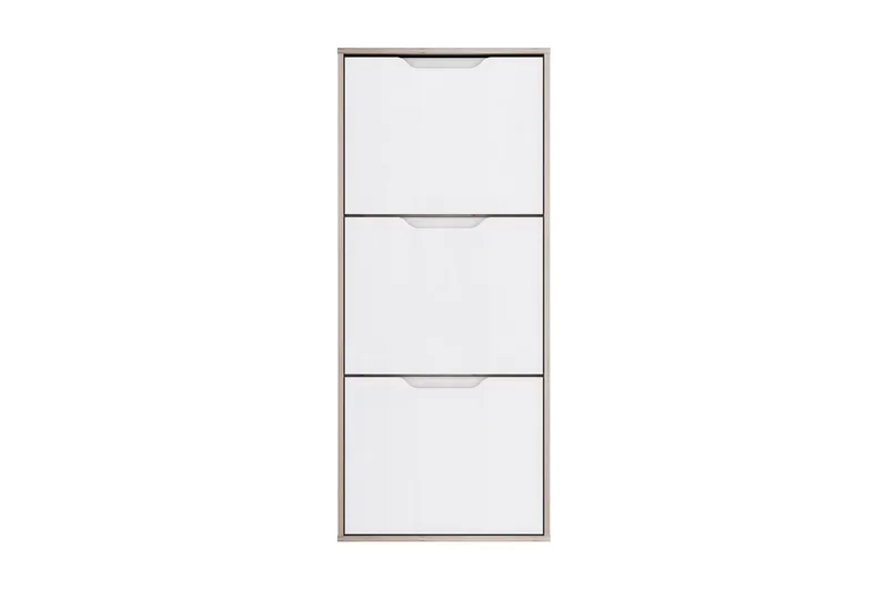 Llanharry skoskab 55x130 cm, Brun / hvid