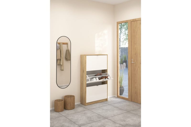 Loranor Skoskab 70,3 cm - Natur - Opbevaring - Skoopbevaring