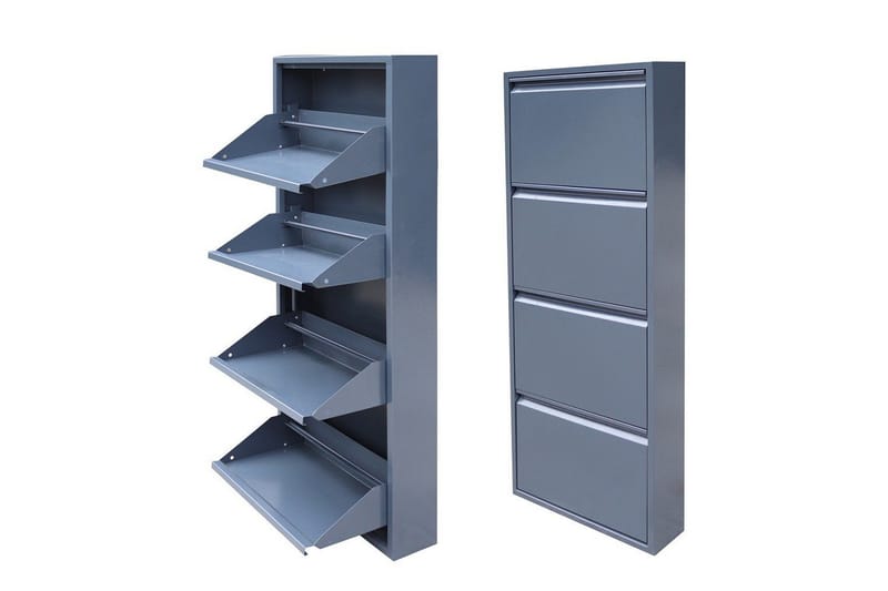 Mayazizi Skoskab 50 cm - Lysegrå - Opbevaring - Skoopbevaring - Skoskab