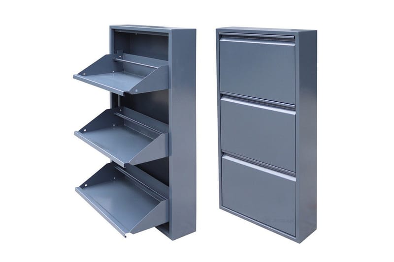 Mayazizi Skoskab 50 cm - Lysegrå - Opbevaring - Skoopbevaring - Skoskab