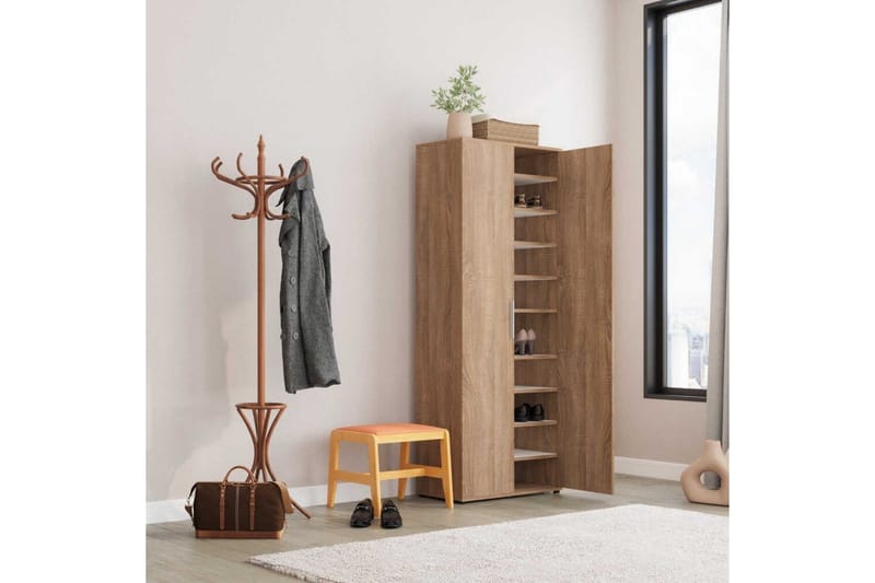 Mayazizi Skoskab 76 cm - Lysebrun - Opbevaring - Skoopbevaring - Skoskab