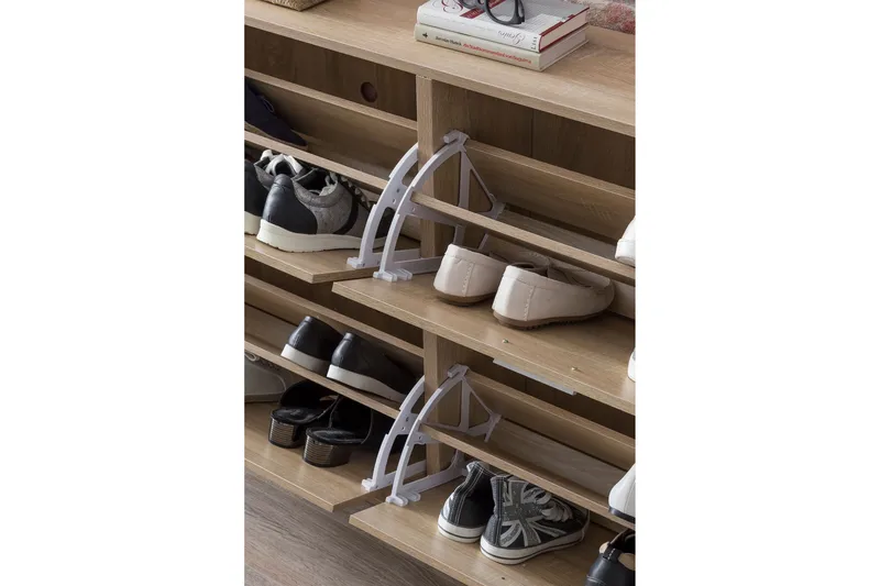 Metia skoskab 120x24 cm - Træ / natur - Opbevaring - Skoopbevaring - Skoskab