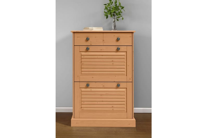 Mille Skoskab 75x105 cm - Brun - Opbevaring - Skoopbevaring - Skoskab