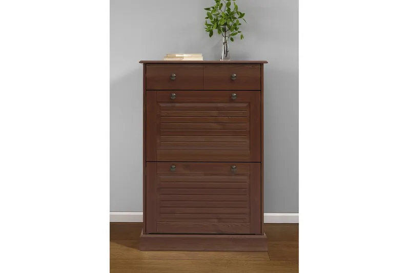 Mille Skoskab 75x105 cm - Brun - Opbevaring - Skoopbevaring - Skoskab