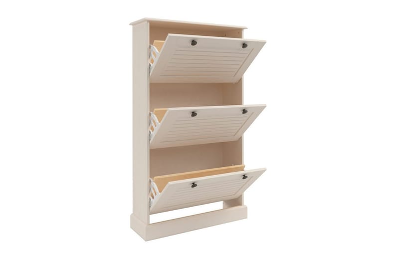 Mille Skoskab 75x130 cm - Hvid - Opbevaring - Skoopbevaring - Skoskab