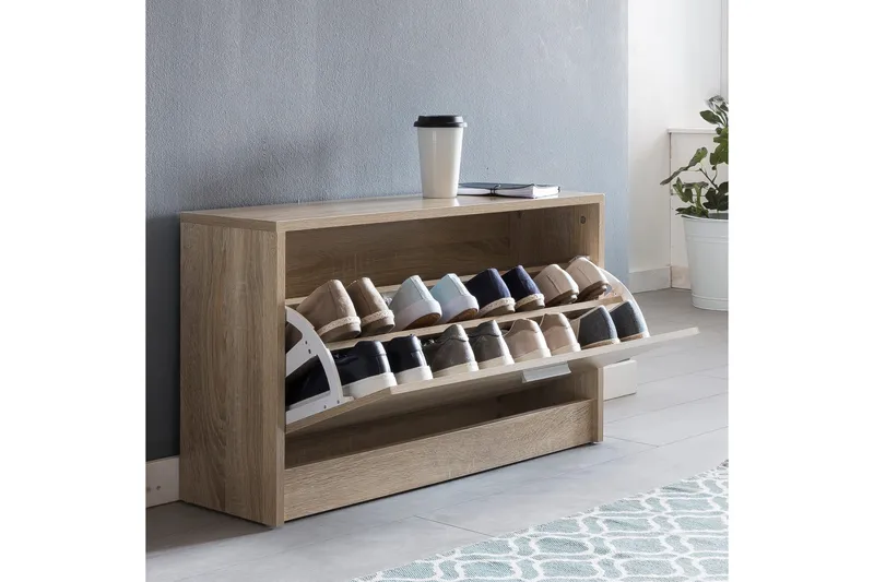 Mosbarger Skohylde 80x24 cm - Træ / natur - Opbevaring - Skoopbevaring