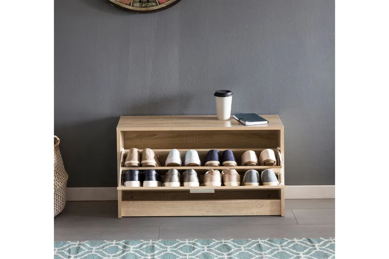 Mosbarger Skohylde 80x24 cm - Træ / natur - Opbevaring - Skoopbevaring