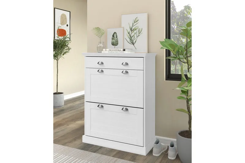 Motala Skoskab 80x105 cm - Hvid - Opbevaring - Skoopbevaring