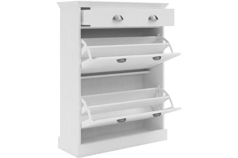 Motala Skoskab 80x105 cm - Hvid - Opbevaring - Skoopbevaring
