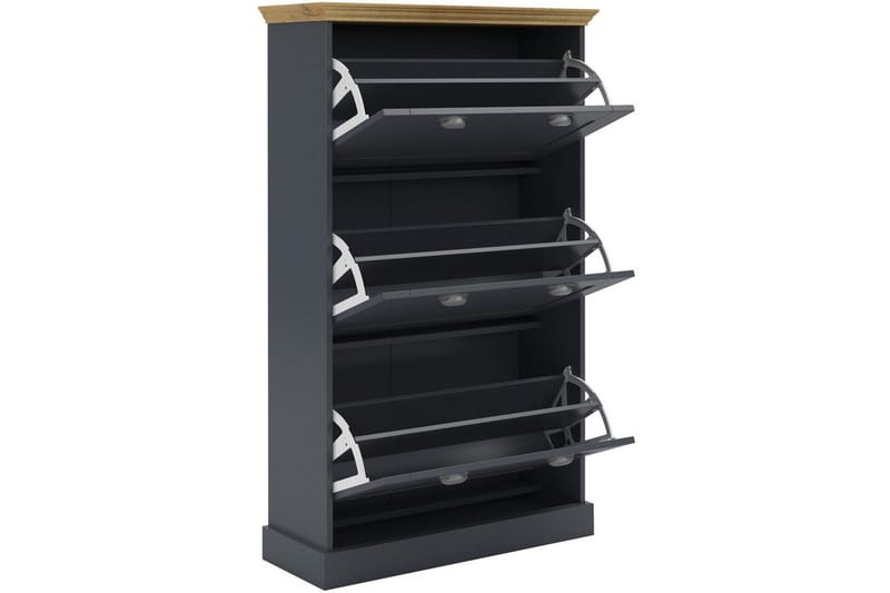 Motala Skoskab 80x132 cm - Grå - Opbevaring - Skoopbevaring