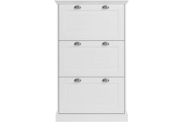 Motala Skoskab 80x132 cm - Hvid - Opbevaring - Skoopbevaring