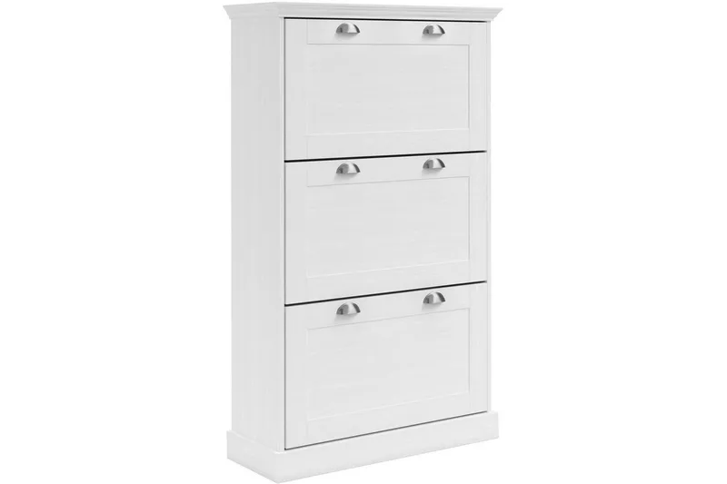 Motala Skoskab 80x132 cm - Hvid - Opbevaring - Skoopbevaring - Skoskab