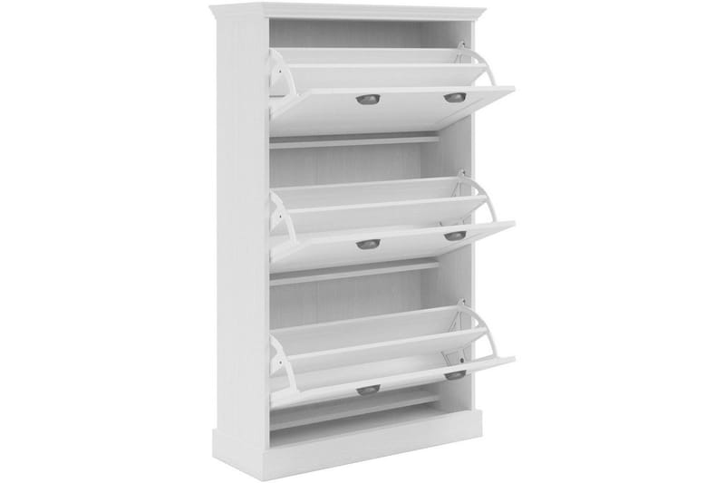 Motala Skoskab 80x132 cm - Hvid - Opbevaring - Skoopbevaring - Skoskab