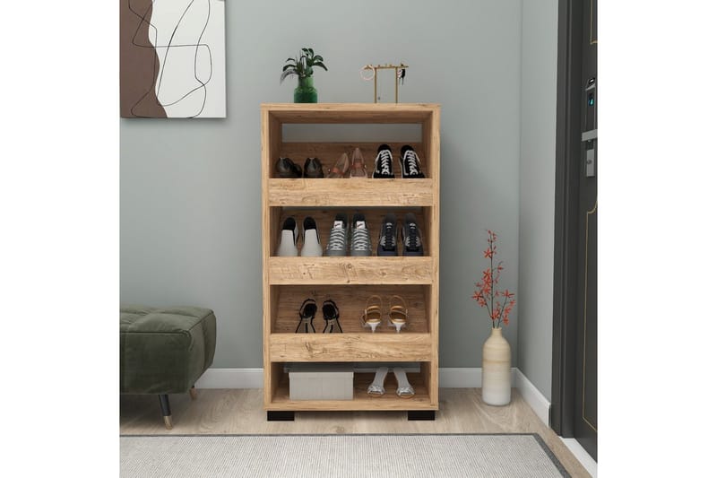 Nasem Skoskab 45 cm - Brun - Opbevaring - Skoopbevaring - Skoskab