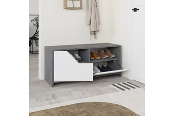 Nexus Skoskab 105 cm - Grå/Hvid - Opbevaring - Skoopbevaring