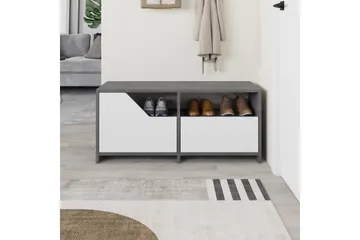 Nexus Skoskab 105 cm - Grå/Hvid - Opbevaring - Skoopbevaring