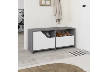 Nexus Skoskab 105 cm - Grå/Hvid - Opbevaring - Skoopbevaring