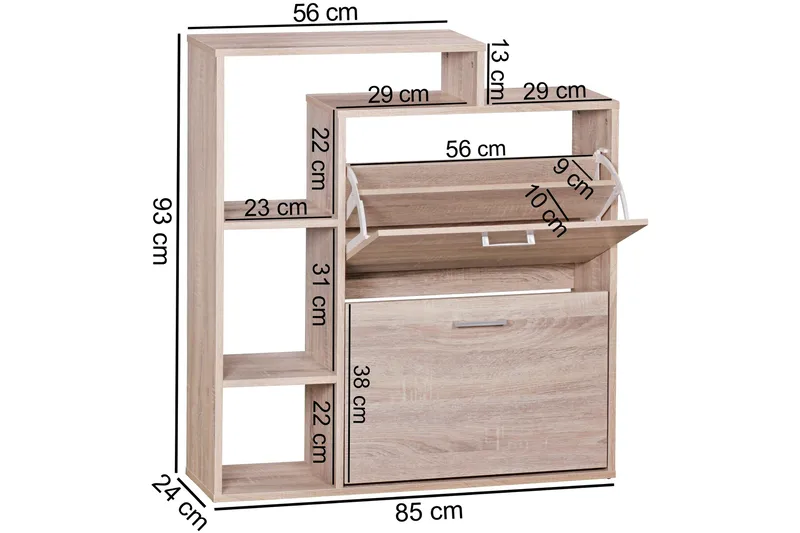 Pause Skoskab - Træ / natur - Opbevaring - Skoopbevaring - Skoskab