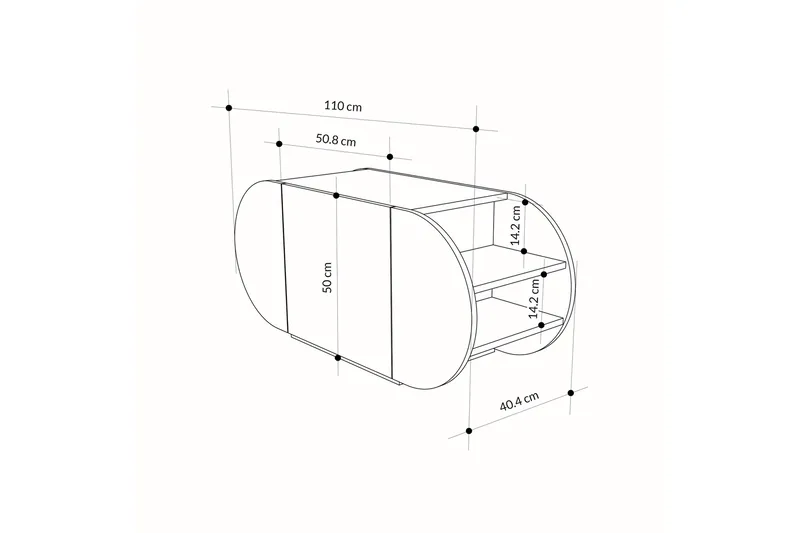 Pozy Skoskab 110 cm - Hvid - Opbevaring - Skoopbevaring - Skoskab