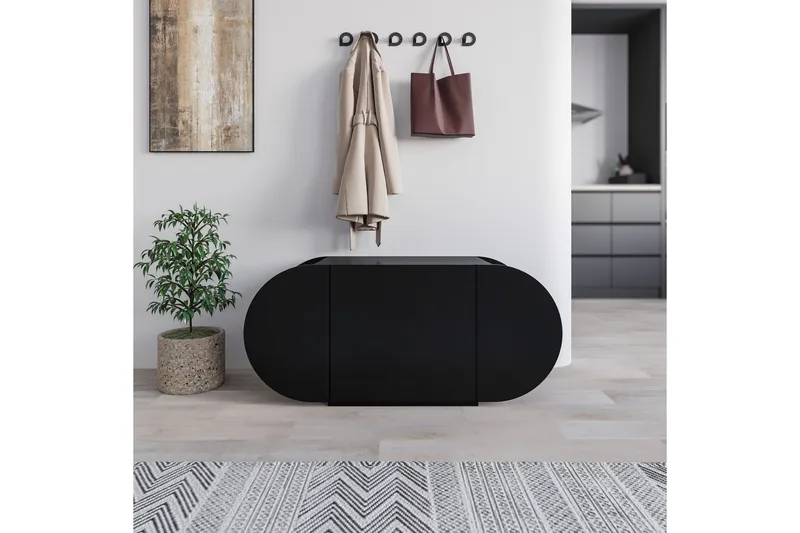 Pozy Skoskab 110 cm - Sort - Opbevaring - Skoopbevaring
