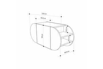 Pozy Skoskab 110 cm - Sort - Opbevaring - Skoopbevaring