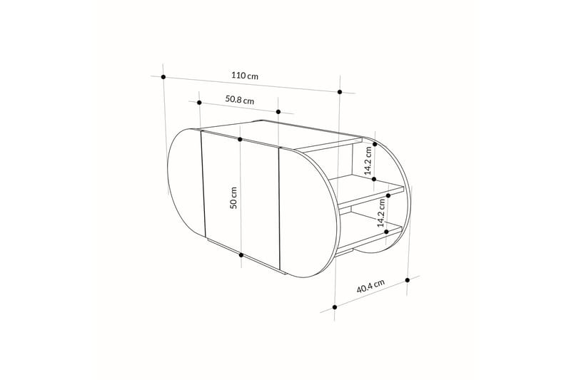 Pozy Skoskab 110 cm - Sort - Opbevaring - Skoopbevaring