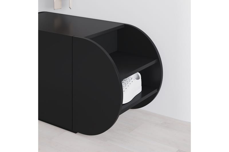 Pozy Skoskab 110 cm - Sort - Opbevaring - Skoopbevaring