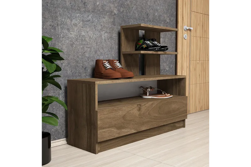 Puqa Design Skoopbevaring - Valnød - Opbevaring - Skoopbevaring