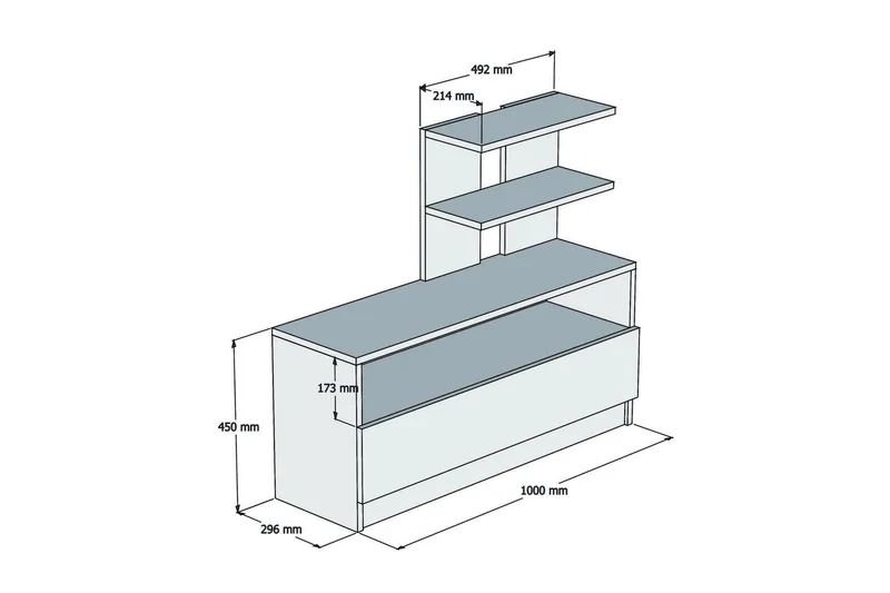 Puqa Design Skoopbevaring - Valnød - Opbevaring - Skoopbevaring