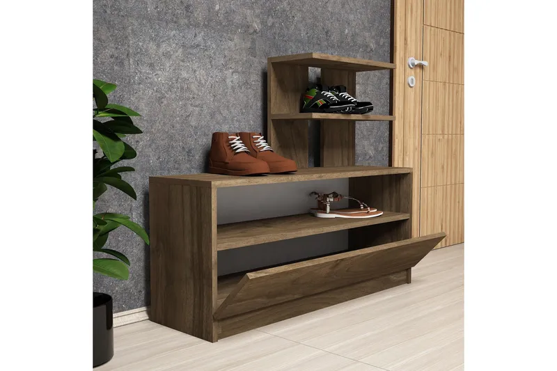 Puqa Design Skoopbevaring - Valnød - Opbevaring - Skoopbevaring