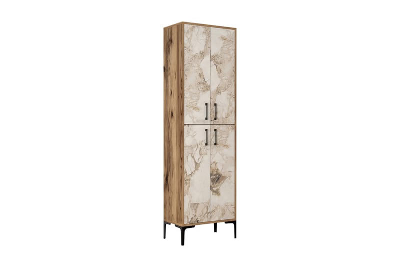 Retzow Skoskab 60x35 cm - Mørkebrun/Hvid - Opbevaring - Skoopbevaring - Skoskab