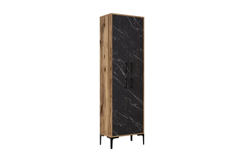 Retzow Skoskab 60x35 cm - Mørkebrun/Sort - Opbevaring - Skoopbevaring