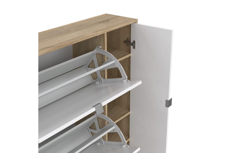 Rivornis Skoskab 98,8 cm - Natur - Opbevaring - Skoopbevaring - Skoskab