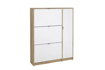 Rivornis Skoskab 98,8 cm - Natur - Opbevaring - Skoopbevaring