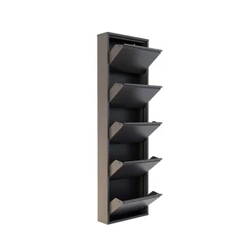 Rylanis skoskab 50x169 cm - Antracit - Opbevaring - Skoopbevaring