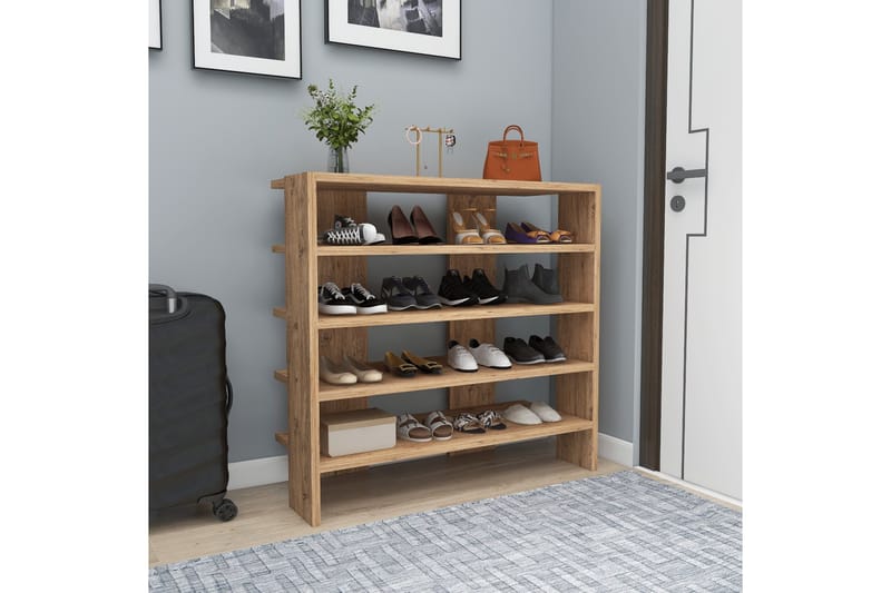 Sargel Skoskab 75,6 cm - Brun - Opbevaring - Skoopbevaring - Skoskab